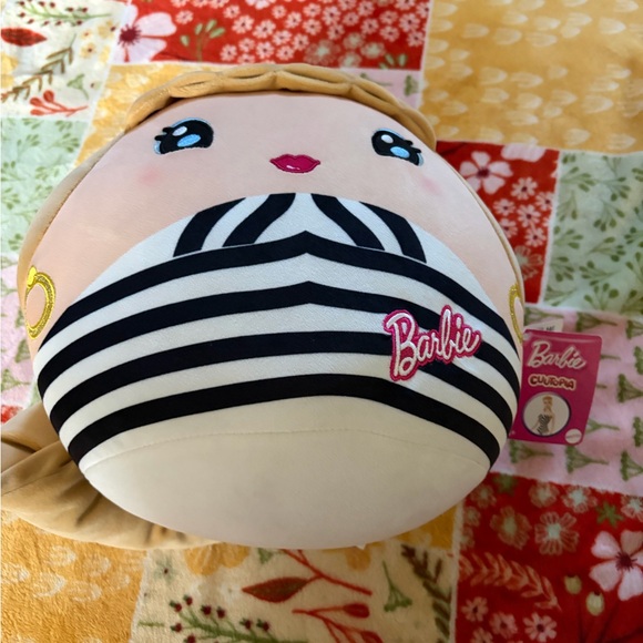 ❤️Barbie Cuutopia Plush, 10-inch Soft Pillow Doll with Chevron Swimsuit NWT - Picture 8 of 10